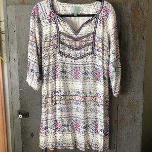 ANTHROPOLOGIE | SKIES ARE BLUE Tribal Print Dress